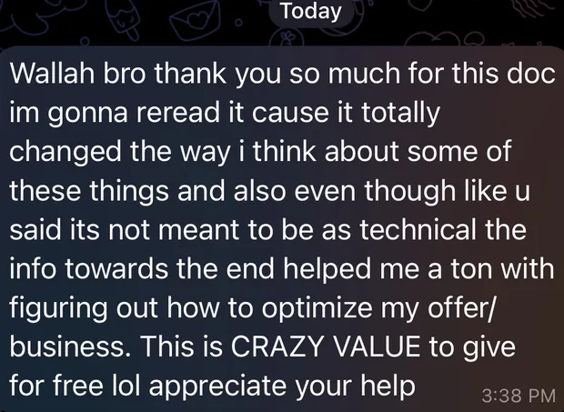 A reader calling it crazy value to give away for free